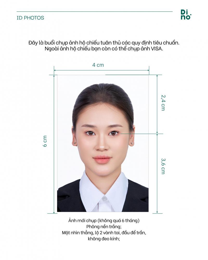 DI.NO ID Photo – Chụp ảnh thẻ visa, hộ chiếu lấy ngay, chuẩn kỹ thuật ảnh 1