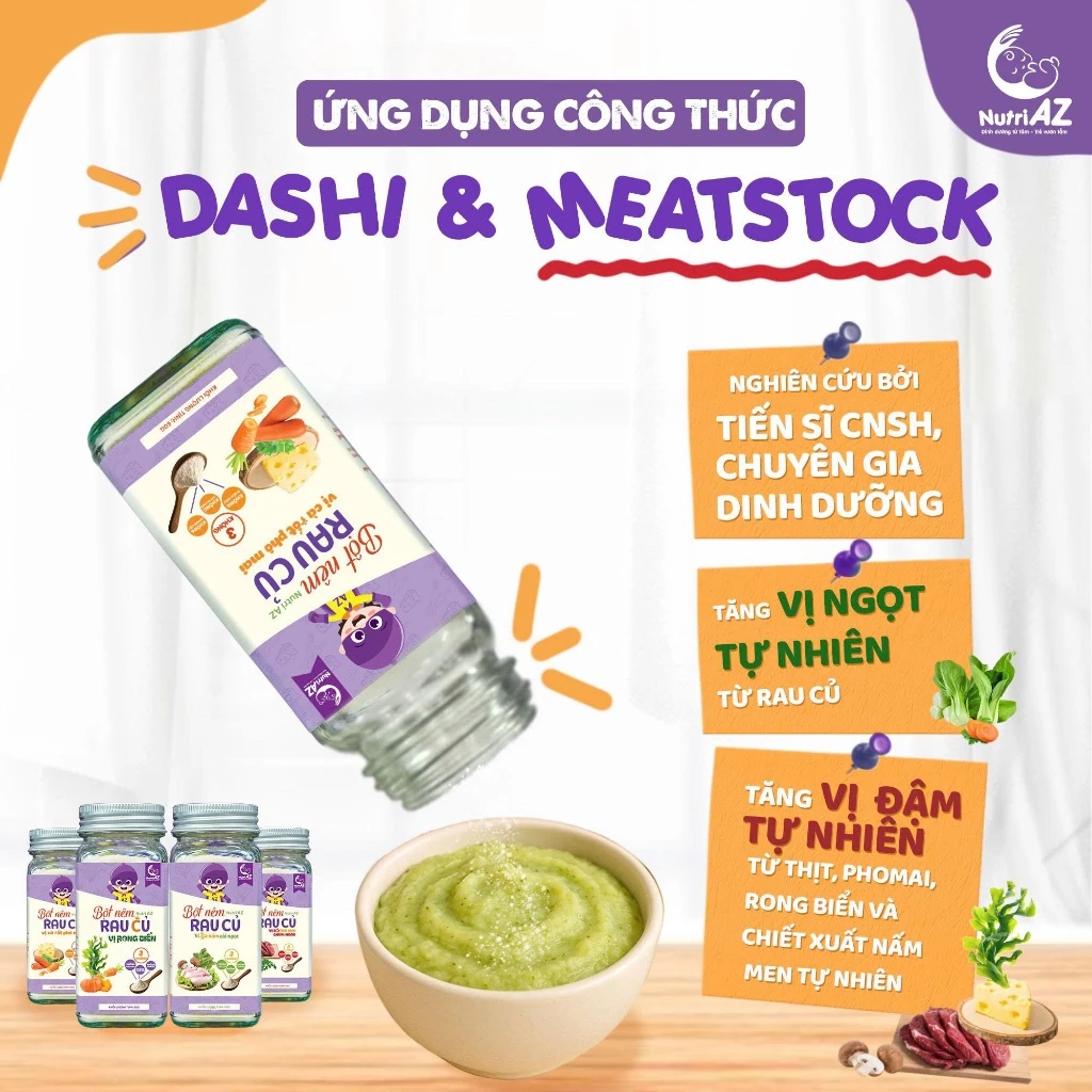 Hạt Nêm Cho Bé Ăn Dặm NutriAZ ảnh 1