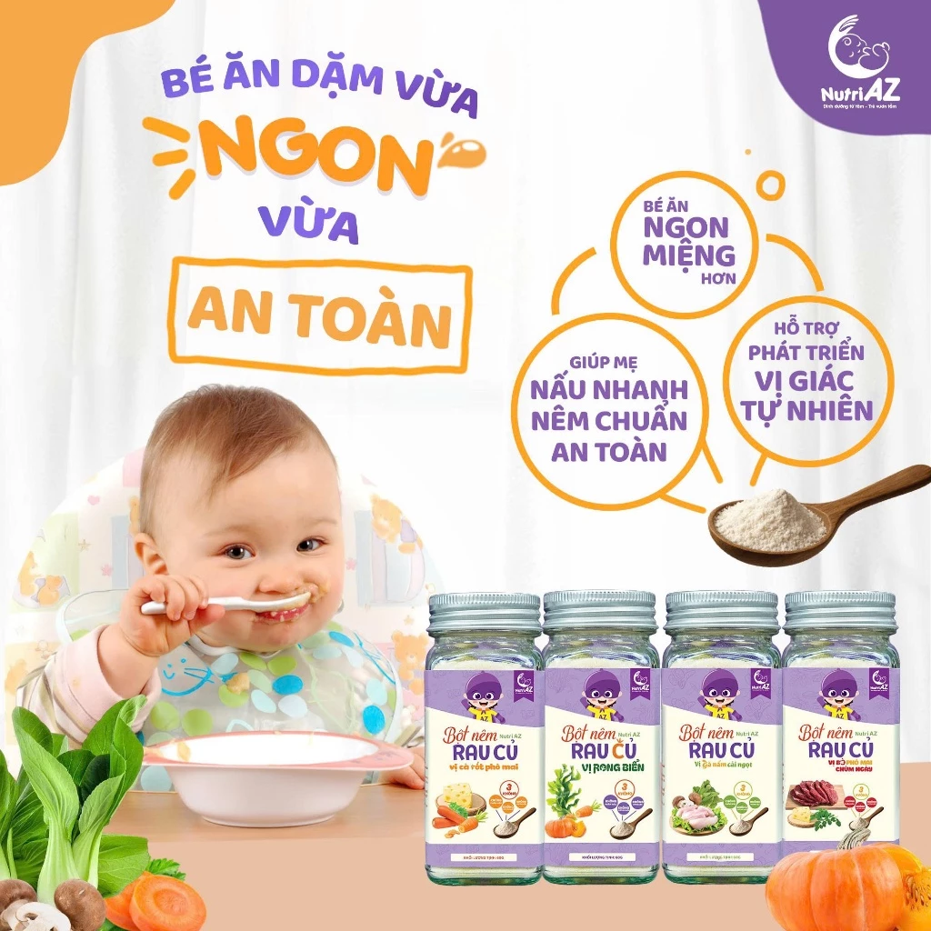 Hạt Nêm Cho Bé Ăn Dặm NutriAZ ảnh 2