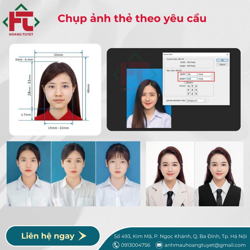 Trung tâm ảnh KTS Hoàng Tuyết – Chụp ảnh thẻ visa, hộ chiếu lấy ngay chuẩn quốc tế ảnh 2