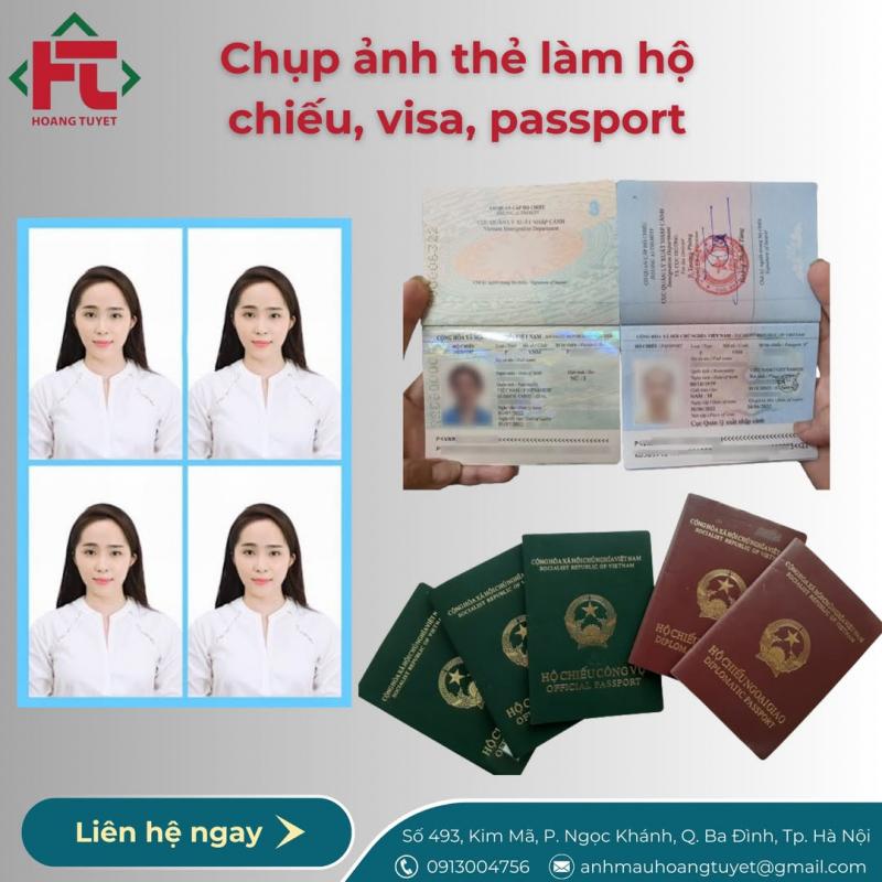 Trung tâm ảnh KTS Hoàng Tuyết – Chụp ảnh thẻ visa, hộ chiếu lấy ngay chuẩn quốc tế ảnh 1