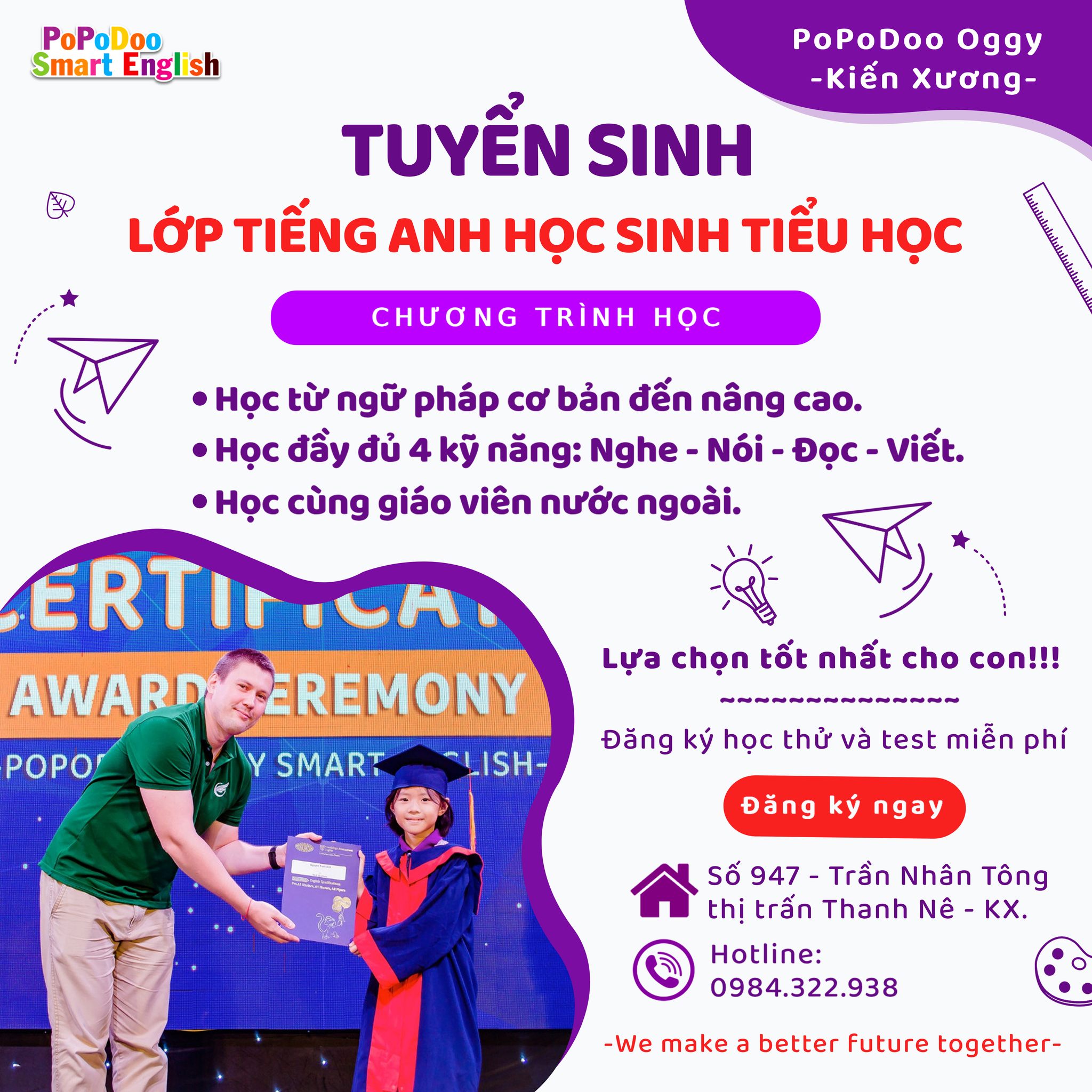 Anh ngữ Quốc tế Popodoo Kiến Xương ảnh 1