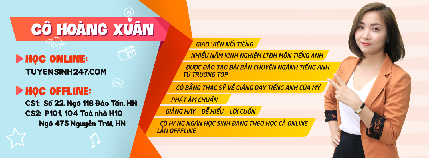 Học Tiếng Anh với Cô Hoàng Xuân ảnh 1