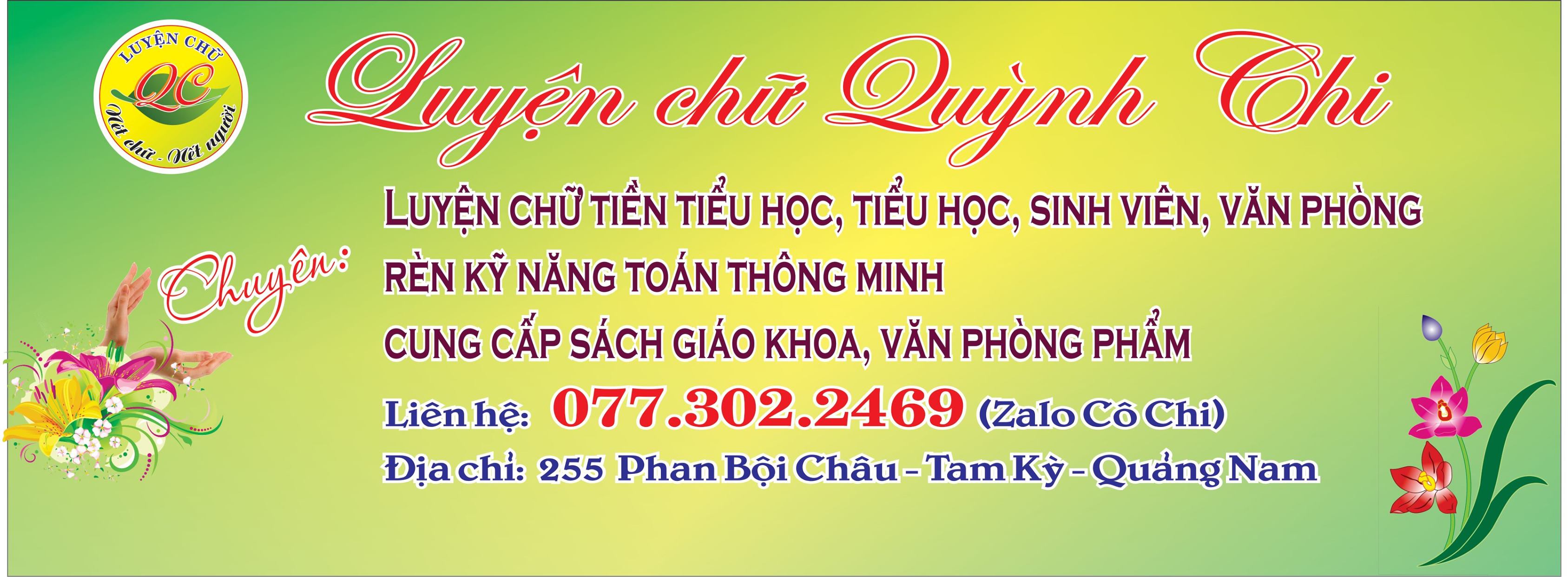 Luyện chữ đẹp Tam Kỳ - Quỳnh Chi ảnh 1