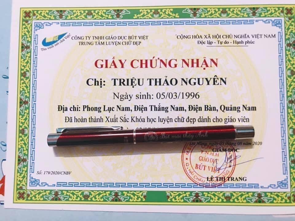 Luyện chữ đẹp Thảo Nguyên ảnh 1