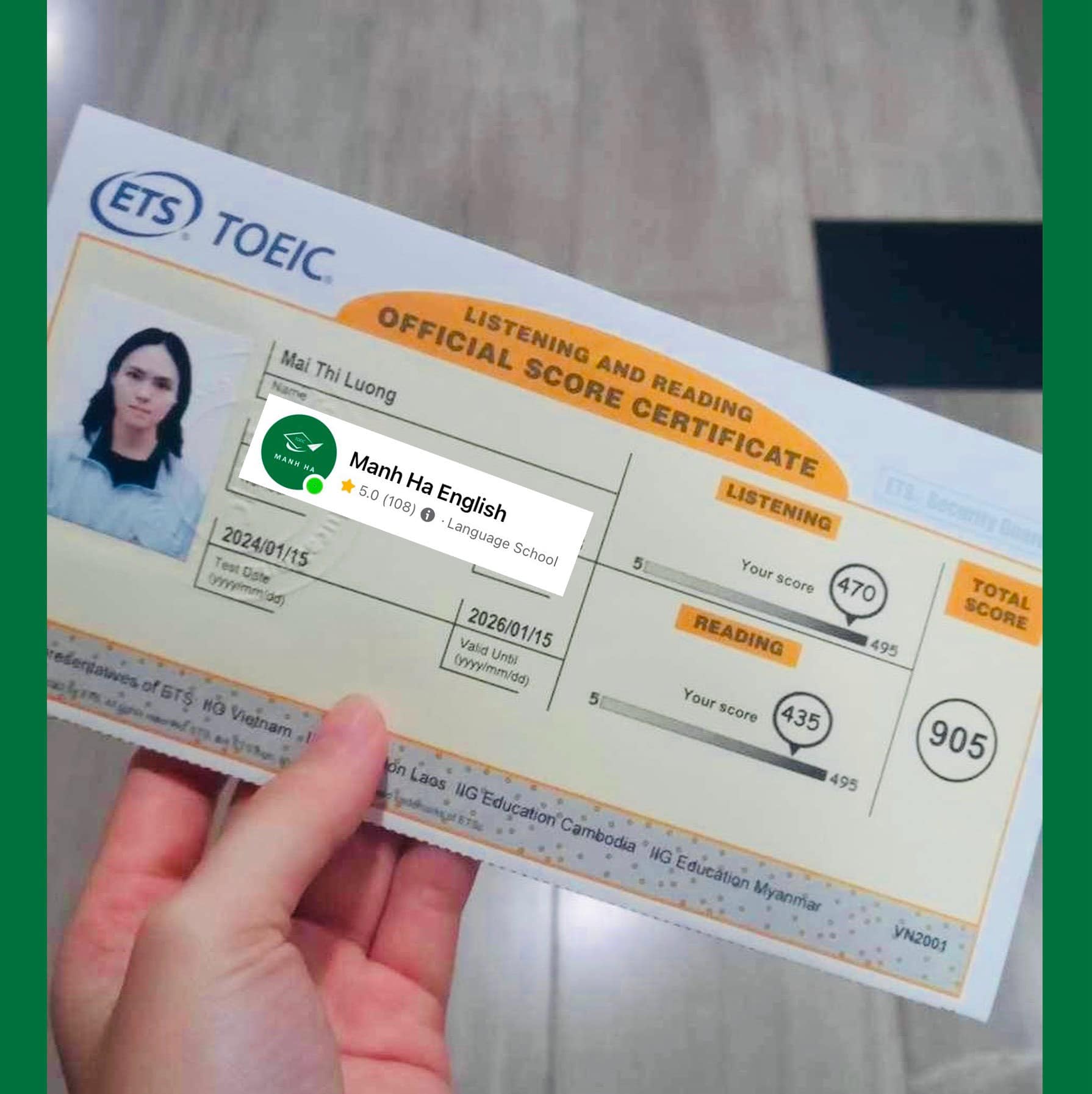 Toeic thầy Mạnh Hà ảnh 1