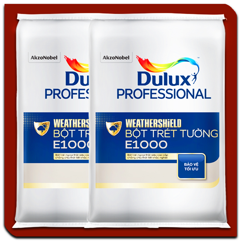 BỘT TRÉT TƯỜNG DULUX PROFESSIONAL WEATHERSHIELD E1000 NGOẠI THẤT ảnh 1