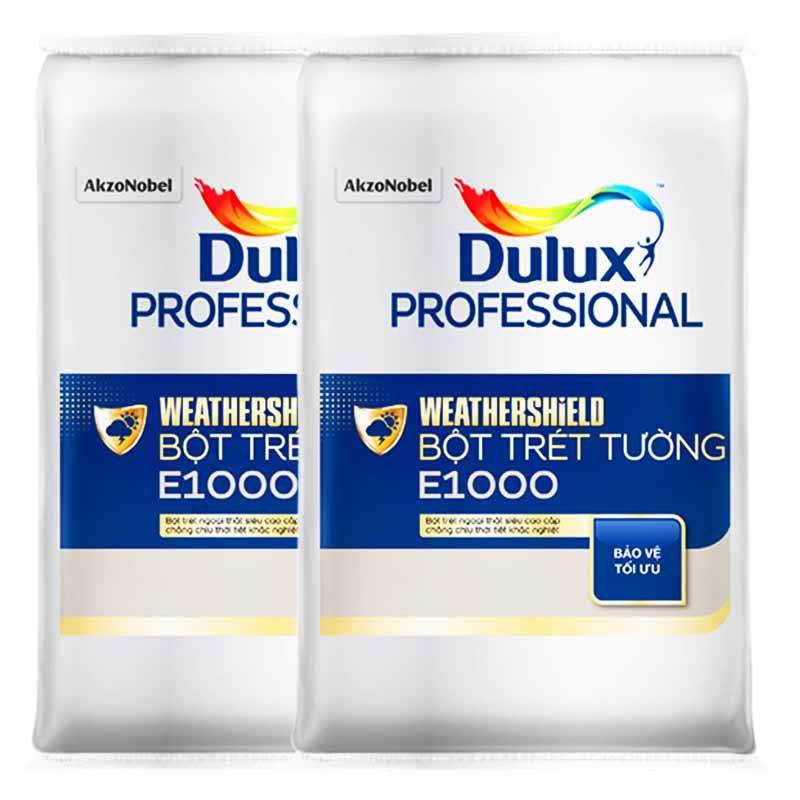 BỘT TRÉT TƯỜNG DULUX PROFESSIONAL WEATHERSHIELD E1000 NGOẠI THẤT ảnh 2