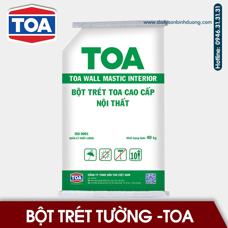 BỘT TRÉT TƯỜNG TOA WALL MASTIC INTERIOR NỘI THẤT ảnh 2