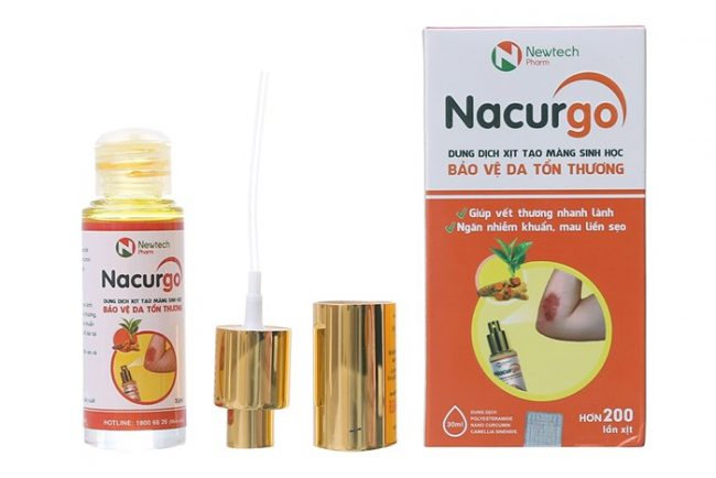 Băng Vết Thương Dạng Xịt Nacurgo ảnh 1