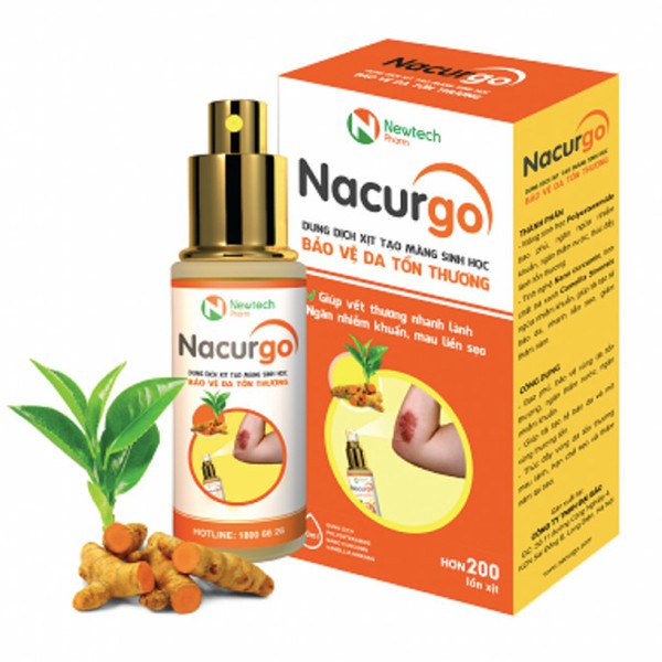 Băng Vết Thương Dạng Xịt Nacurgo ảnh 2