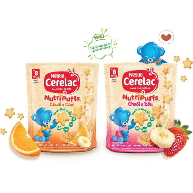 Bánh ăn dặm Nestle CERELAC Nutripuffs ảnh 1