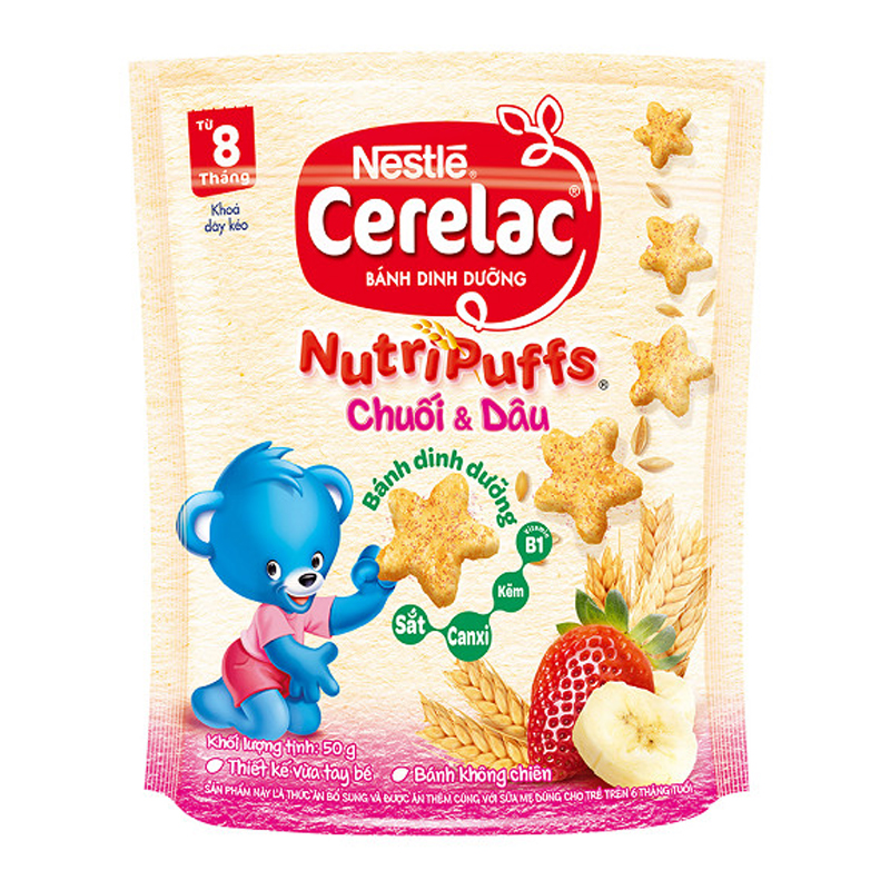 Bánh ăn dặm Nestle CERELAC Nutripuffs ảnh 2