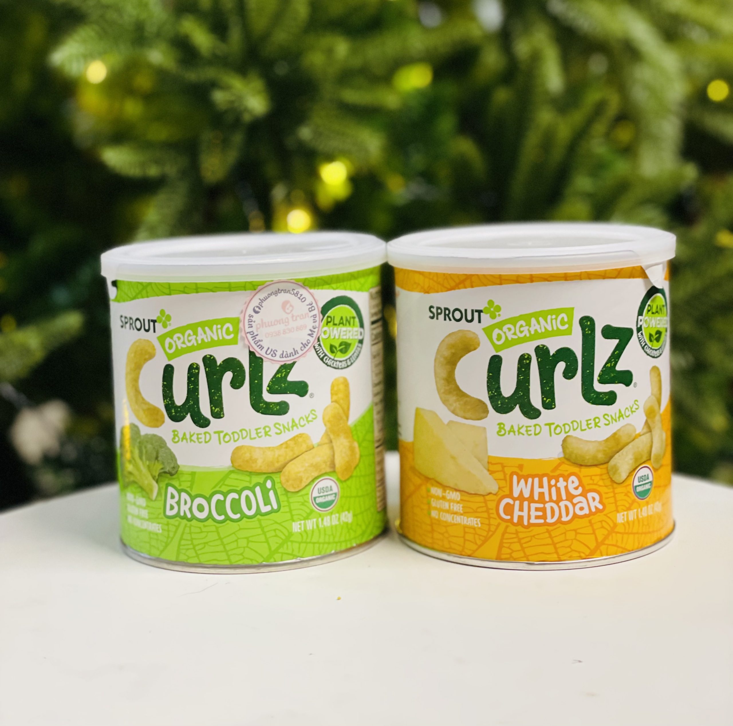 Bánh ăn dặm hữu cơ Sprout Organic Curlz ảnh 1