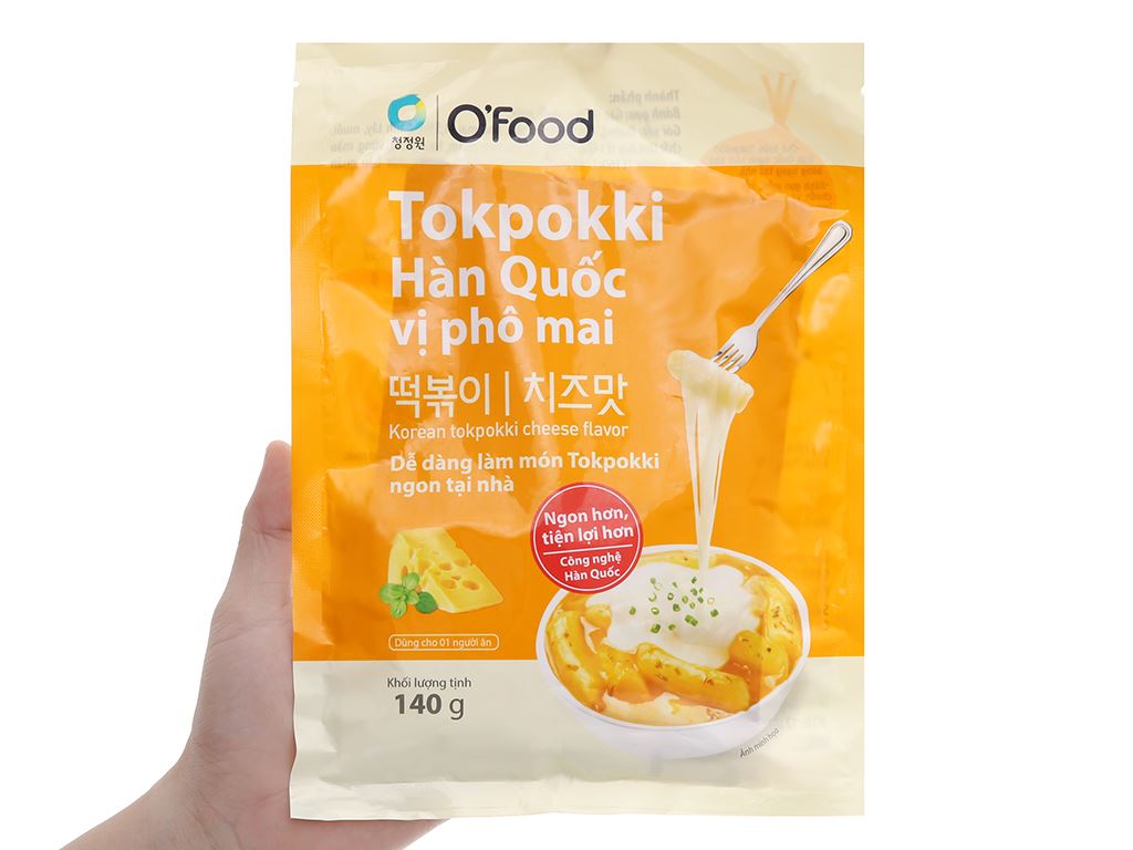 Bánh gạo Tteokbokki Hàn Quốc vị phô mai Ofood ảnh 2