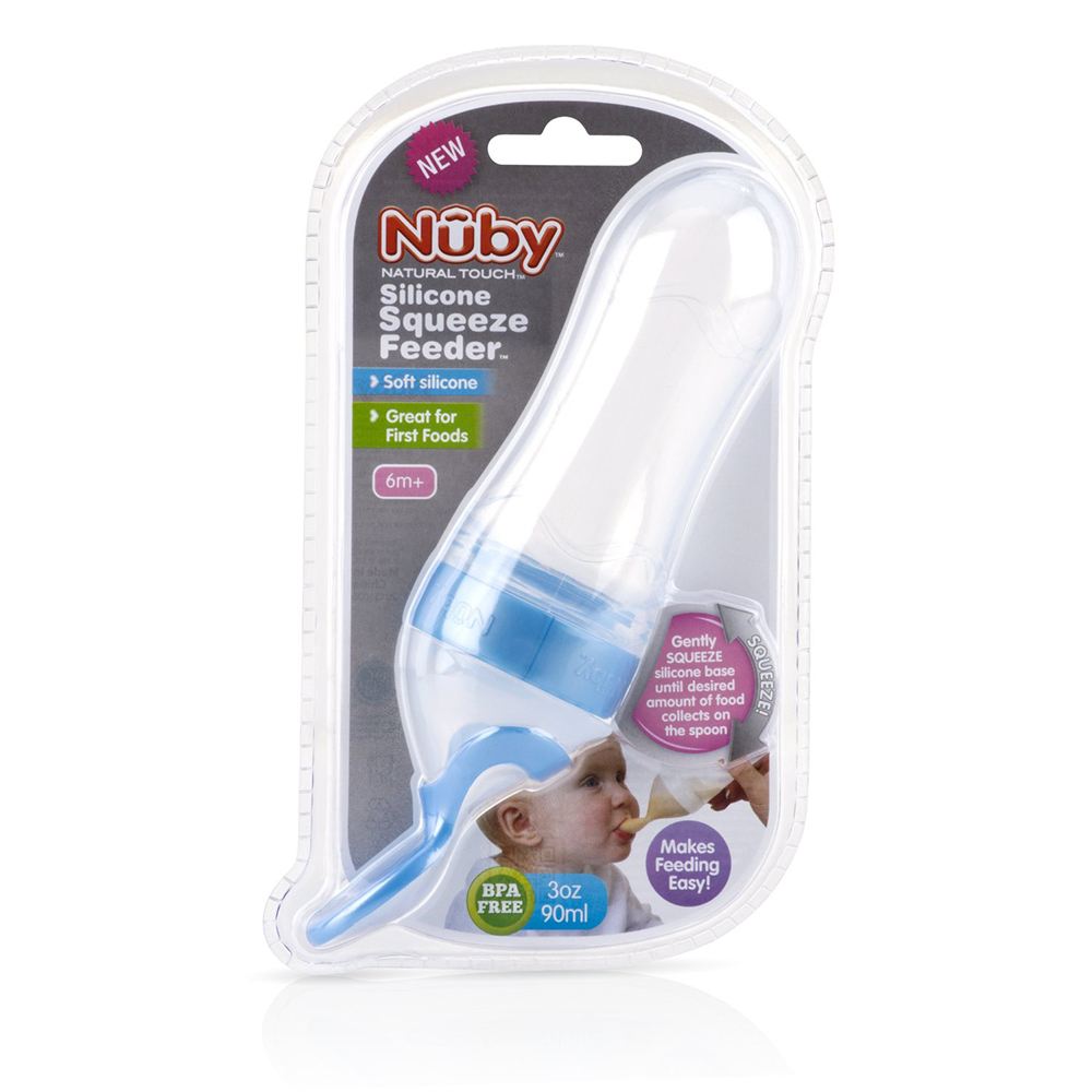 Bình muỗm ăn dặm cho bé Nuby Natural Touch Silicone Travel Infa Feeder ảnh 2
