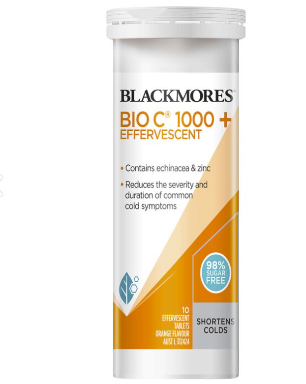 Blackmores Vitamin C 1000, Echinacea + Zinc effervescent ảnh 1
