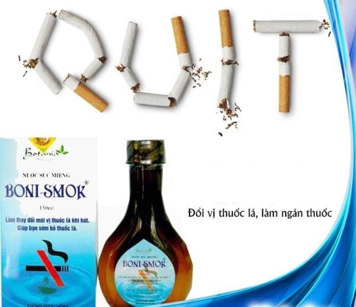 Boni-smok- Nước súc miệng cai thuốc lá ảnh 2