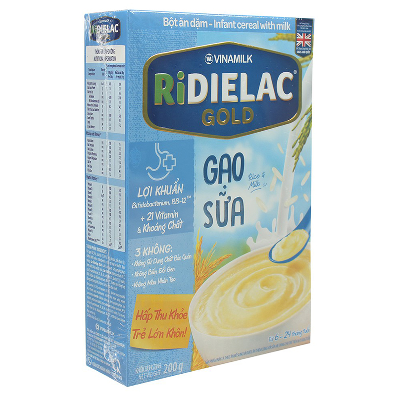 Bột Ăn Dặm Ridielac Gold vị Gạo Sữa ảnh 2