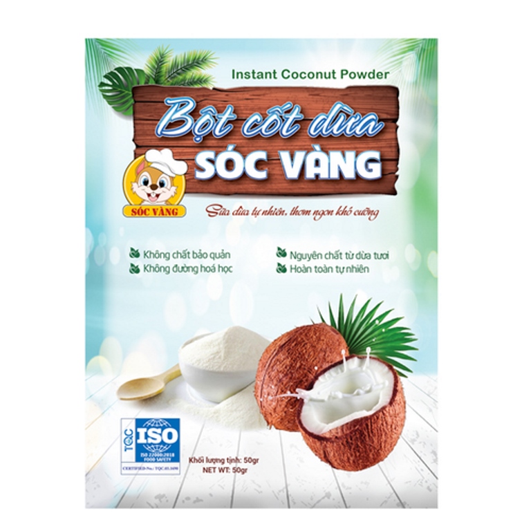 Bột Cốt Dừa Sóc Vàng ảnh 2