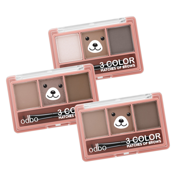 Bột Kẻ Chân Mày Odbo 3 Color Matches Of Brows ảnh 2