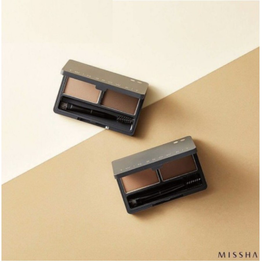 Bột Tán Chân Mày Hai Màu Missha Twin Brow Kit ảnh 1