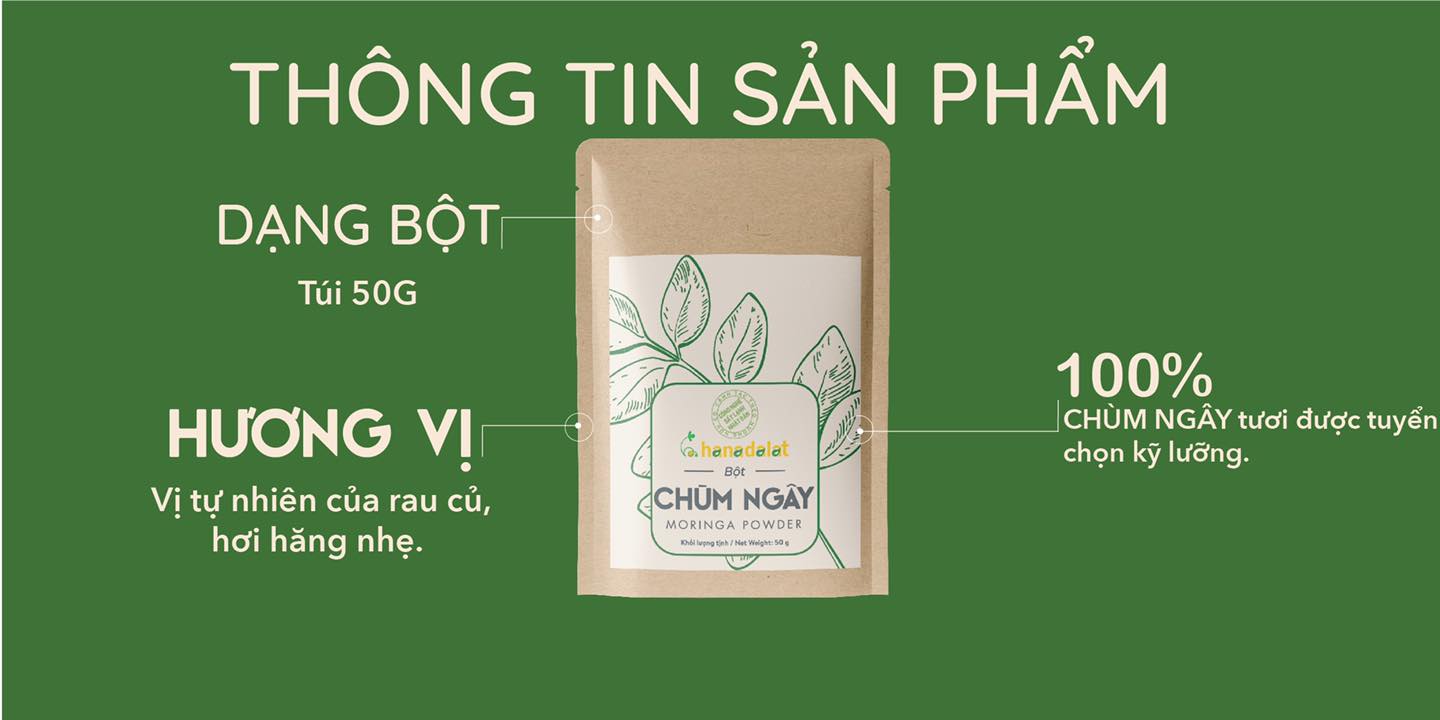 Bột chùm ngây Hana Dalat ảnh 2