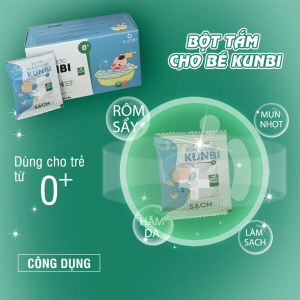 Bột tắm trẻ em thảo dược Kunbi ảnh 1