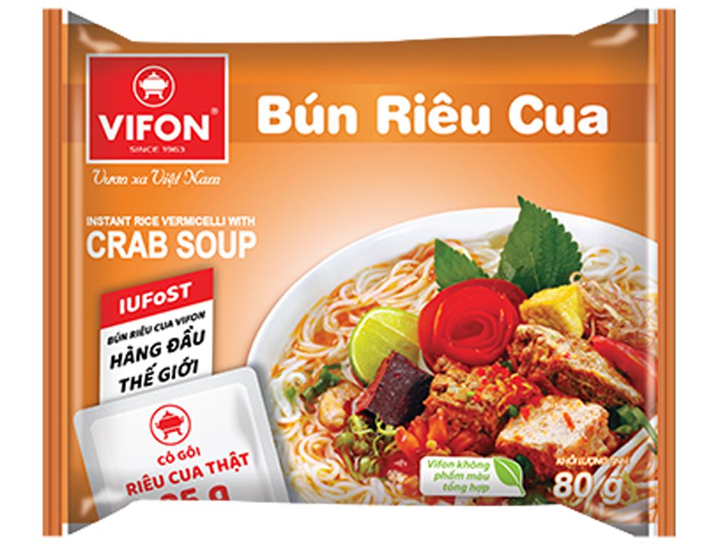 bún riêu cua ăn liền được yêu thích nhất hiện nay