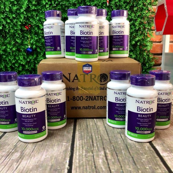 Chống Rụng Tóc Biotin 10.000mcg Natrol Của Mỹ ảnh 1