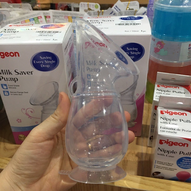 Cốc Hứng Sữa Mẹ Silicone Pigeon ảnh 1