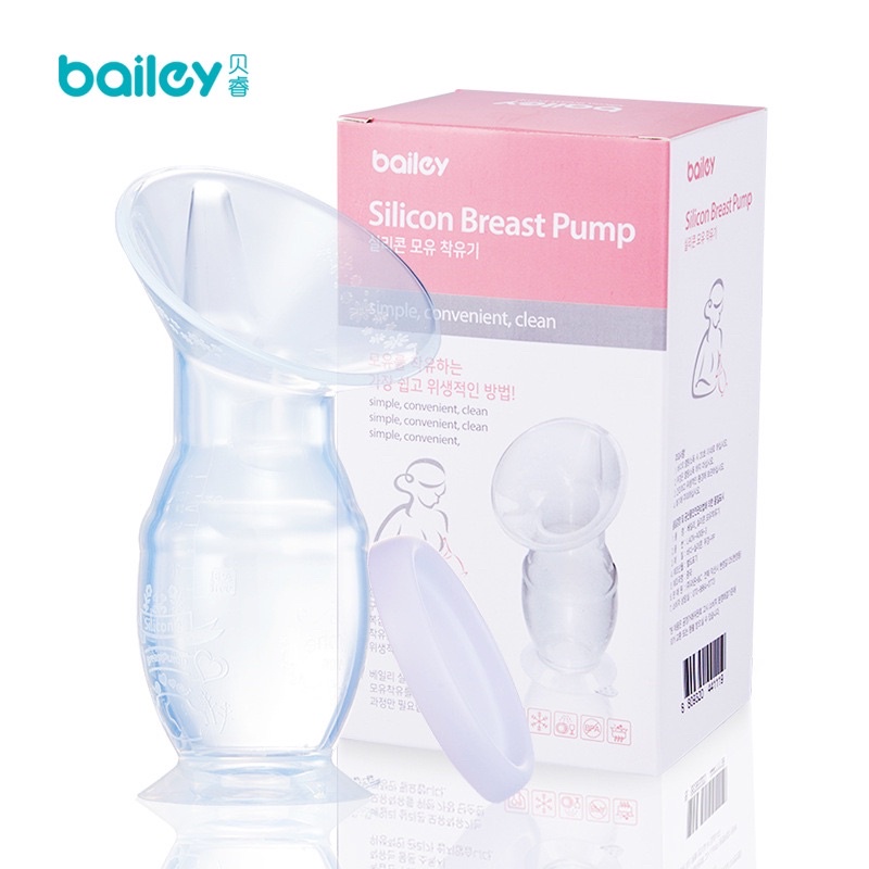 Cốc Hứng Sữa Silicone Bailey Hàn Quốc ảnh 1