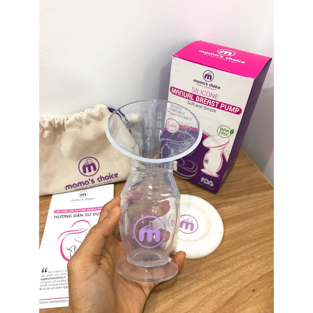 Cốc Hứng Sữa Silicone Mama's Choice ảnh 1