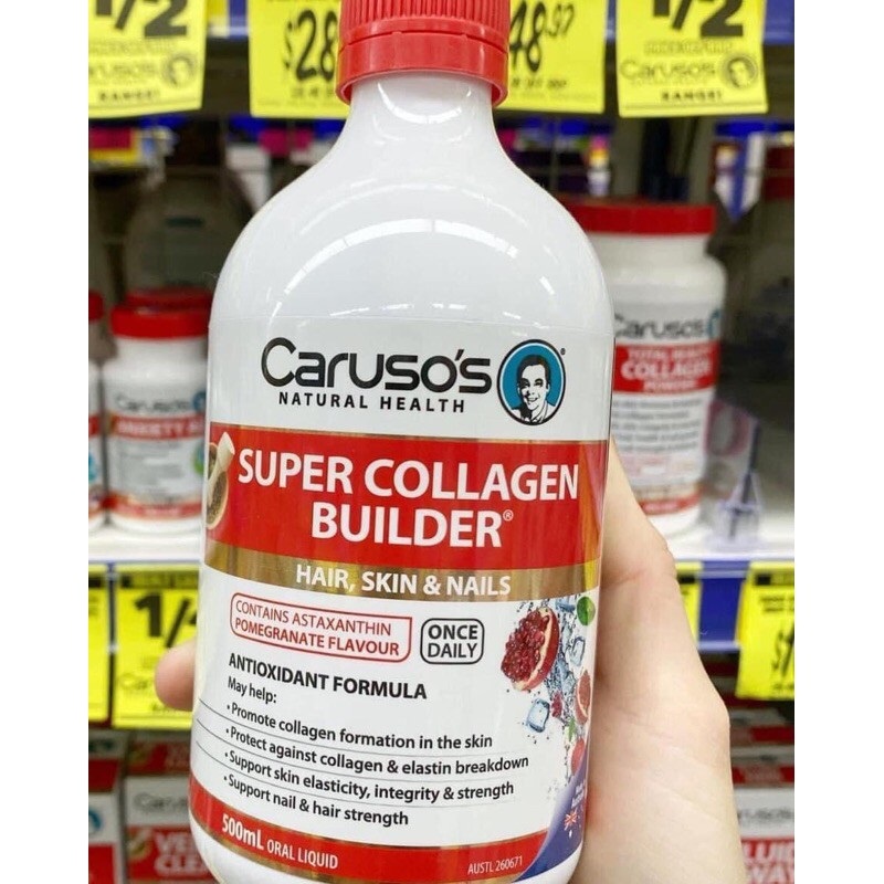 Collagen Dạng Nước Caruso's Natural Health Super Collagen Builder ảnh 2