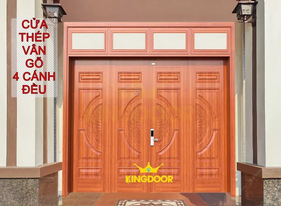 Cửa thép vân gỗ KingDoor ảnh 2