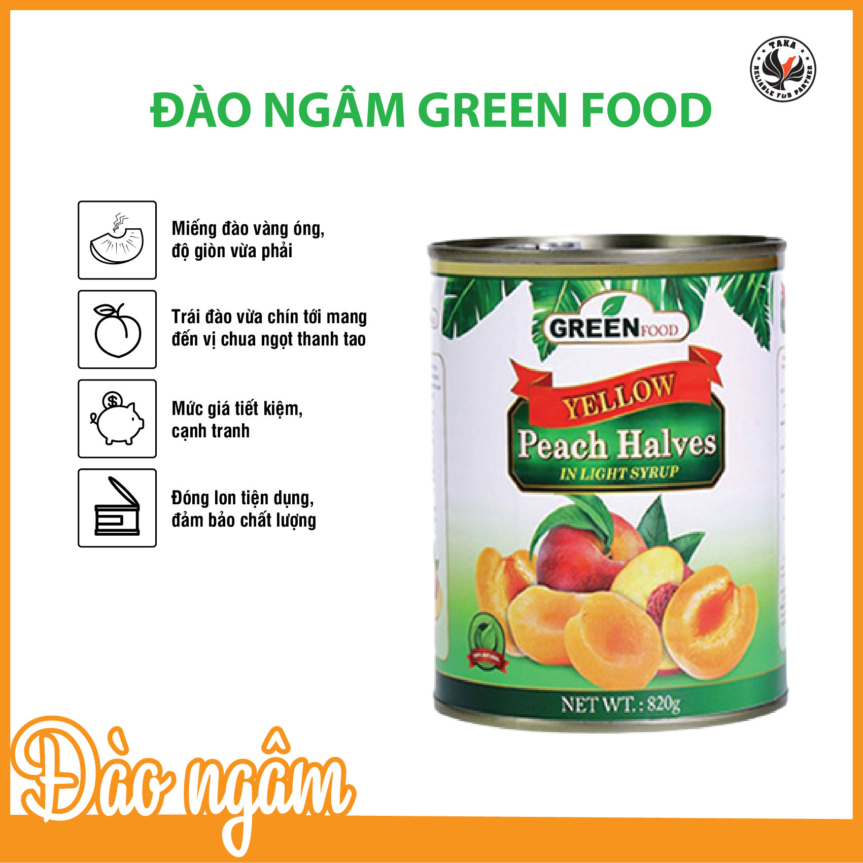 Đào ngâm Green Food ảnh 1