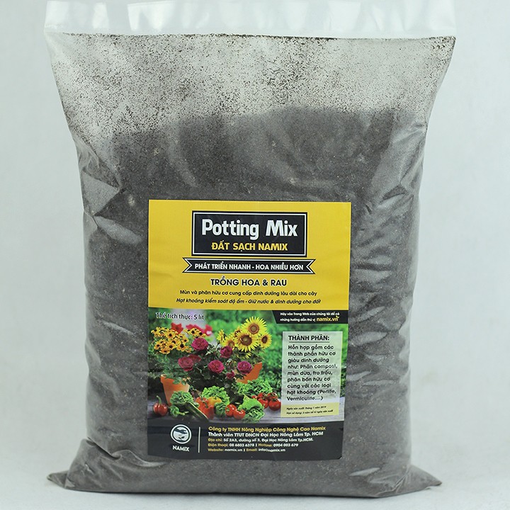 Đất sạch Potting Mix 5dm3 ảnh 1