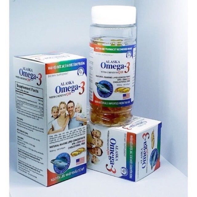 Dầu Cá Alaska Omega3 With Coenzim Q10 ảnh 1