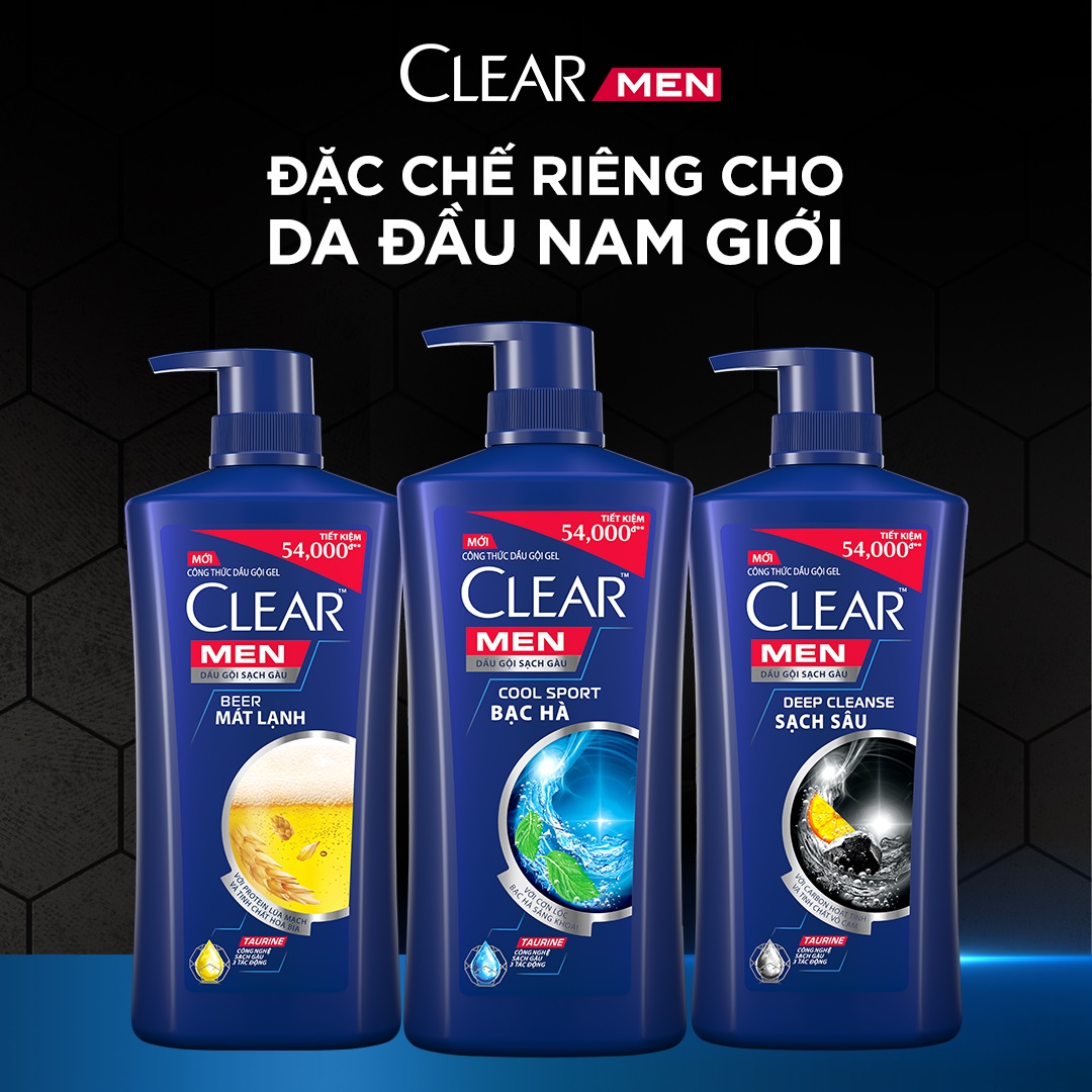 Dầu Gội Sạch Gàu CLEAR Men ảnh 1