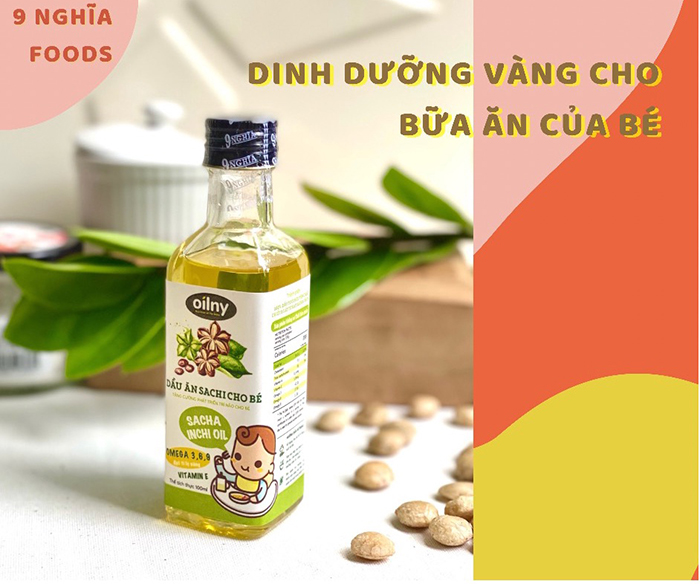 Dầu ăn Sachi cho bé ăn dặm OILNY 9-NGHĨA ảnh 1