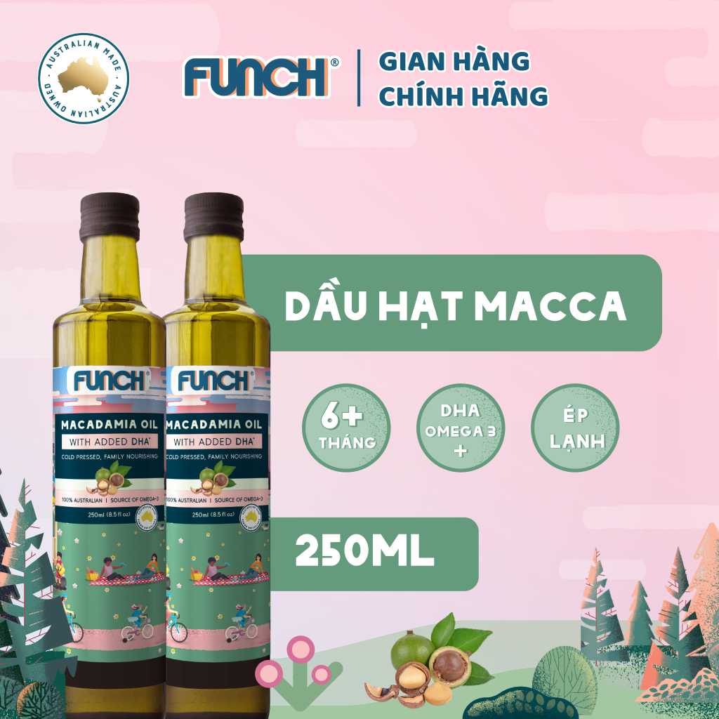 Dầu hạt Macca Funch oil ép lạnh ảnh 1