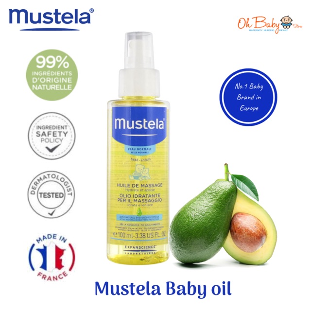 Dầu massage Mustela Baby oil ảnh 1