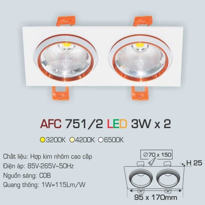 Đèn led âm trần Anfaco ảnh 2