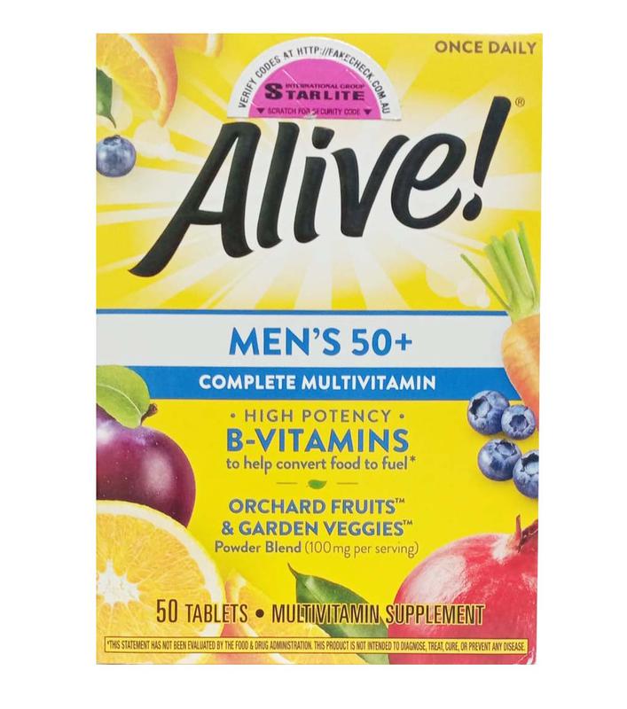 Vitamin tổng hợp Alive Men's 50+ ảnh 1