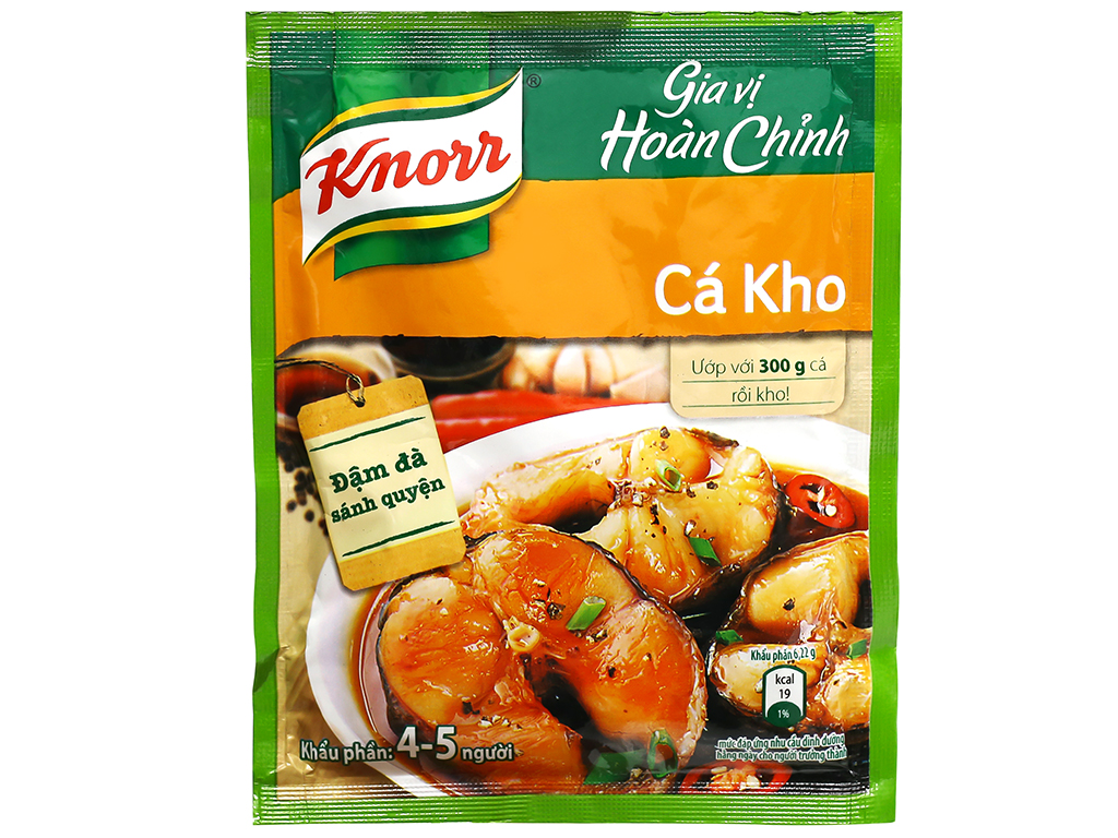 Gia vị hoàn chỉnh cá kho Knorr ảnh 1