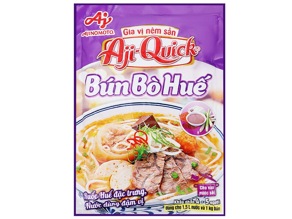 Gia vị nêm sẵn bún bò Huế Aji-Quick ảnh 1