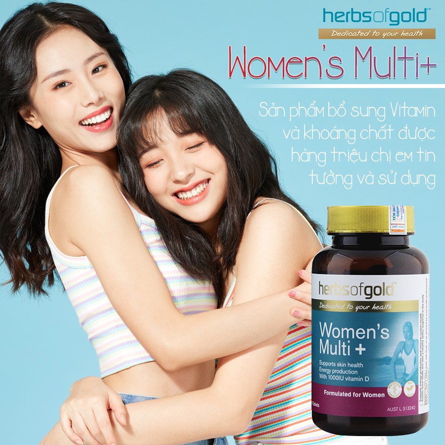Herbs of Gold Women’s Multi + - Bổ sung vitamin và khoáng chất cho nữ giới ảnh 1