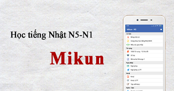 Học tiếng Nhật N5 N1 - Mikun ảnh 1