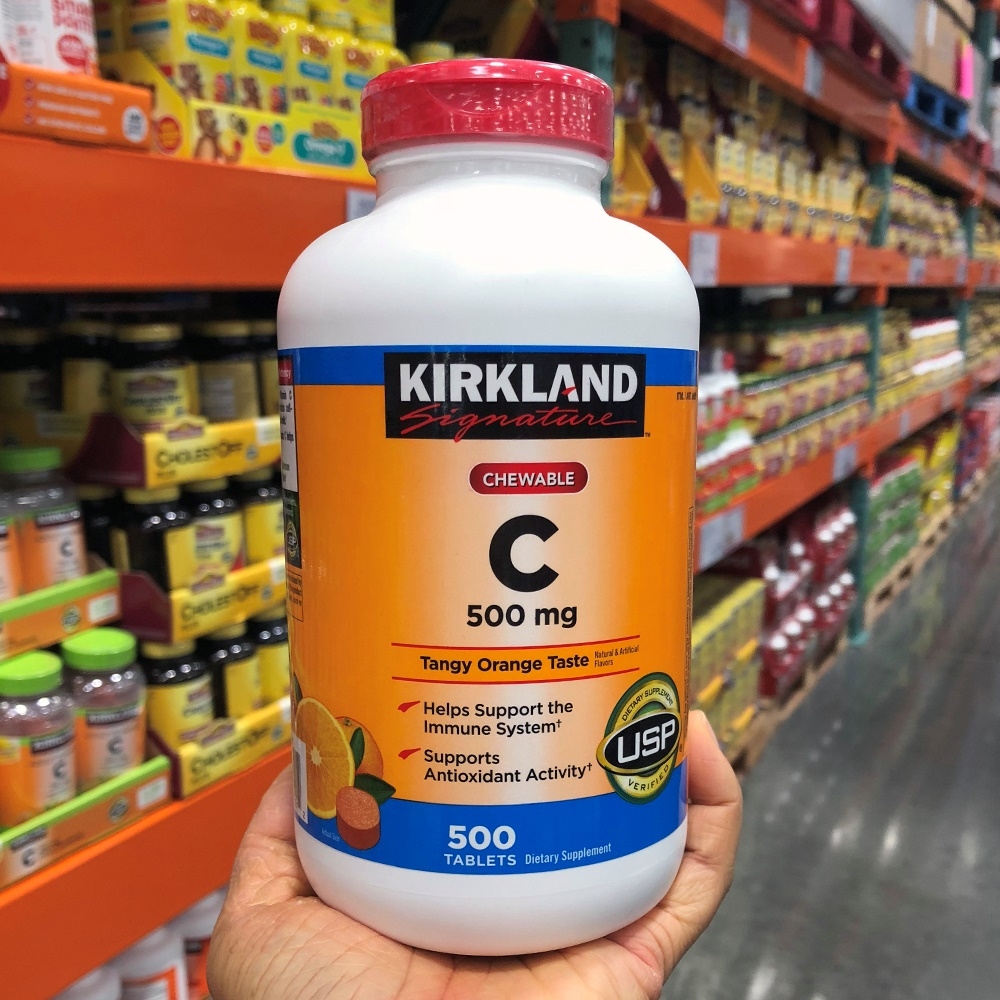 KẸO NGẬM BỔ SUNG VITAMIN C KIRKLAND 500 MG ảnh 1