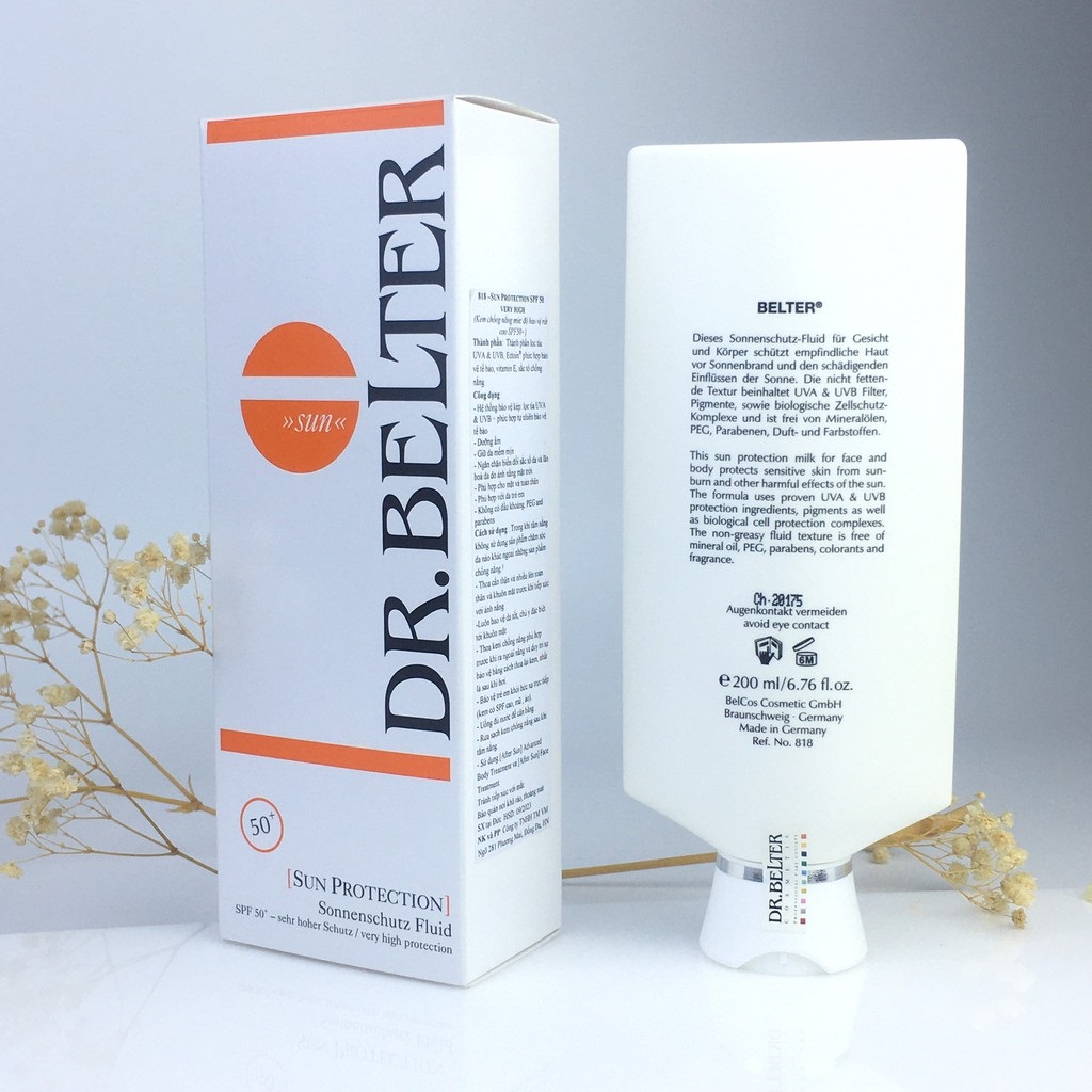 Kem Chống Nắng Cho Da Mặt Dr.Belter Sun Protection Face SPF50+/Very High ảnh 2